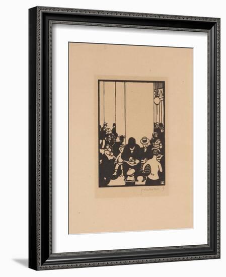 Five O'Clock, The World's Fair IV, 1901-Felix Edouard Vallotton-Framed Giclee Print