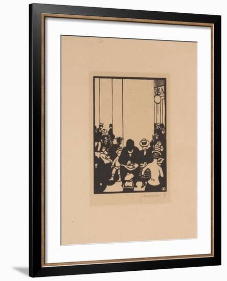 Five O'Clock, The World's Fair IV, 1901-Felix Edouard Vallotton-Framed Giclee Print