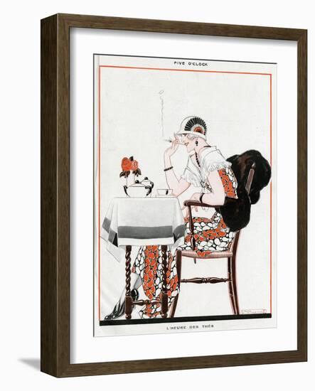 Five Oclock-René Vincent-Framed Art Print