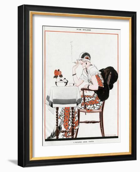 Five Oclock-René Vincent-Framed Art Print