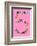 Five On Pink-null-Framed Giclee Print