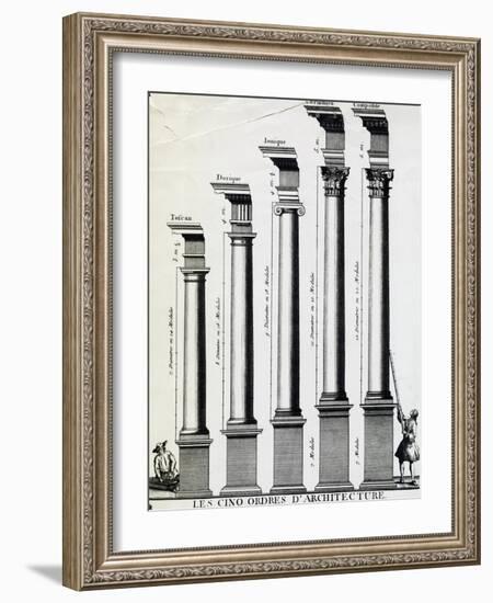 Five Orders of Architecture-null-Framed Giclee Print