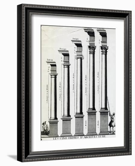 Five Orders of Architecture-null-Framed Giclee Print