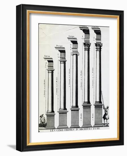 Five Orders of Architecture-null-Framed Giclee Print