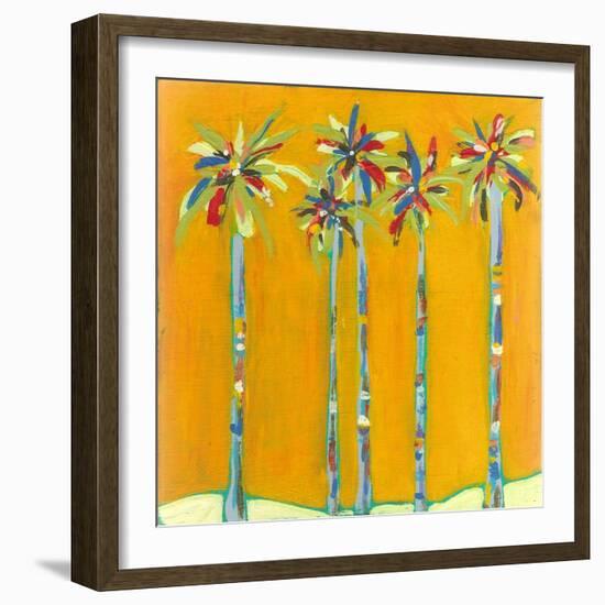 Five Palms-Jan Weiss-Framed Art Print