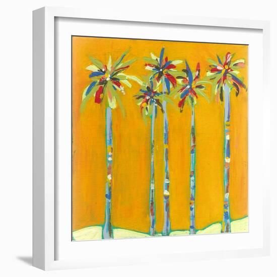 Five Palms-Jan Weiss-Framed Art Print