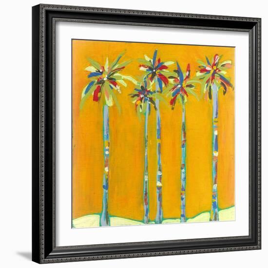 Five Palms-Jan Weiss-Framed Art Print