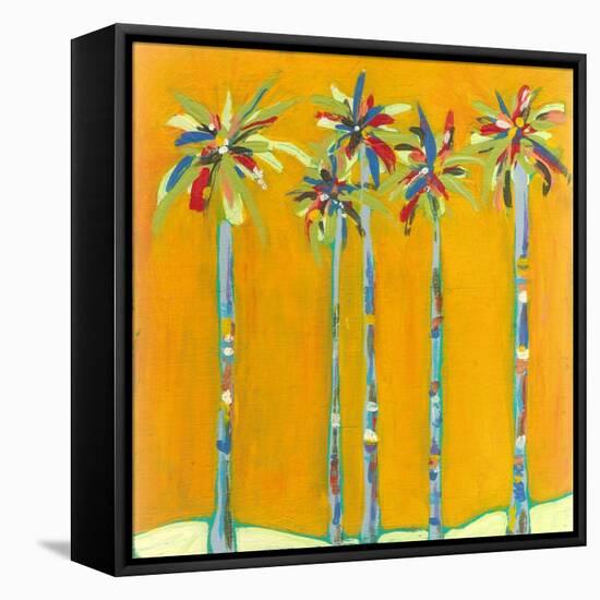 Five Palms-Jan Weiss-Framed Stretched Canvas