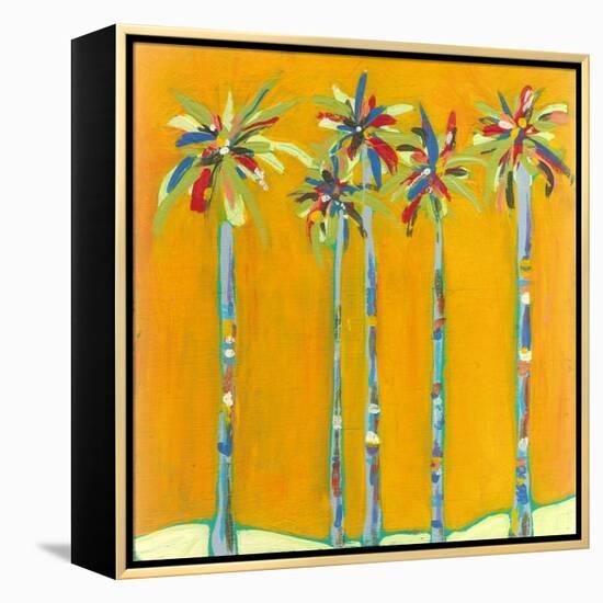 Five Palms-Jan Weiss-Framed Stretched Canvas