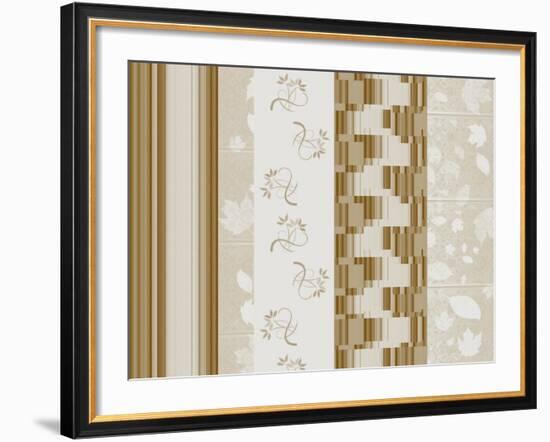 Five Pattern Brown-Ruth Palmer-Framed Art Print