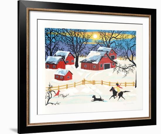 Five Penna Barns-Kay Ameche-Framed Collectable Print