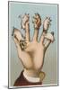 Five Pigs on Five Fingers-null-Mounted Giclee Print