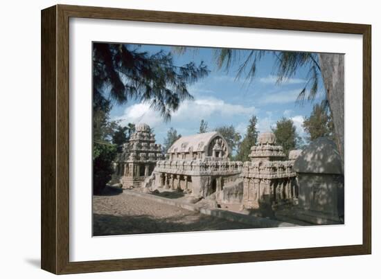 Five Rathas, Mahabalipuram, Tamil Nadu, India-Vivienne Sharp-Framed Photographic Print