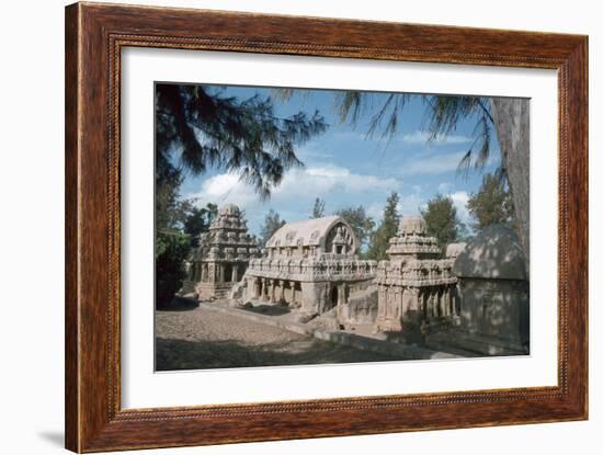 Five Rathas, Mahabalipuram, Tamil Nadu, India-Vivienne Sharp-Framed Photographic Print