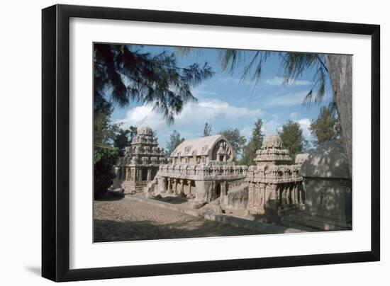 Five Rathas, Mahabalipuram, Tamil Nadu, India-Vivienne Sharp-Framed Photographic Print