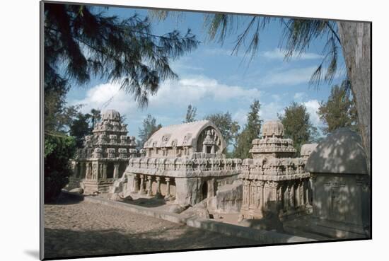 Five Rathas, Mahabalipuram, Tamil Nadu, India-Vivienne Sharp-Mounted Photographic Print