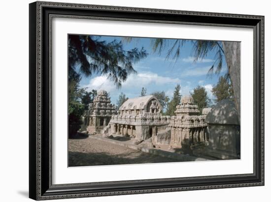 Five Rathas, Mahabalipuram, Tamil Nadu, India-Vivienne Sharp-Framed Photographic Print