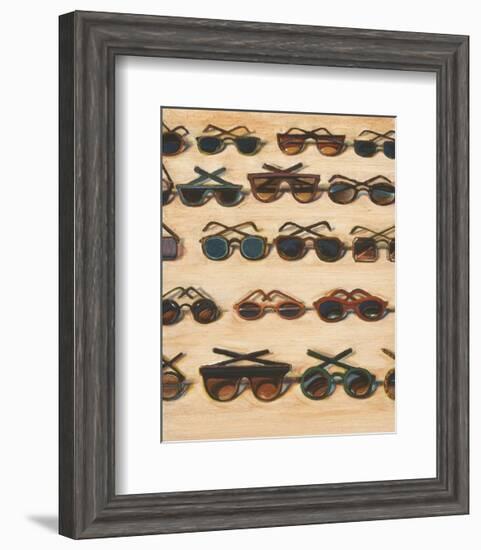 Five Rows of Sunglasses, 2000-Wayne Thiebaud-Framed Art Print