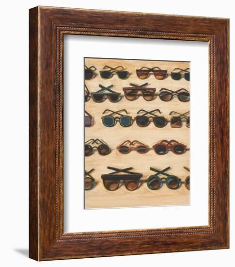 Five Rows of Sunglasses, 2000-Wayne Thiebaud-Framed Art Print