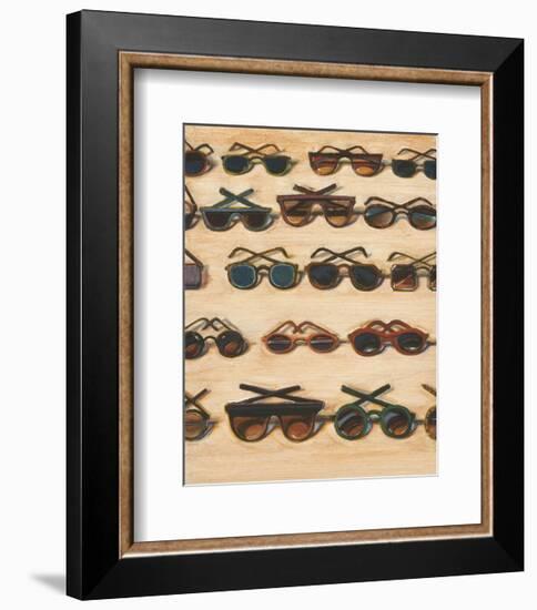 Five Rows of Sunglasses, 2000-Wayne Thiebaud-Framed Art Print