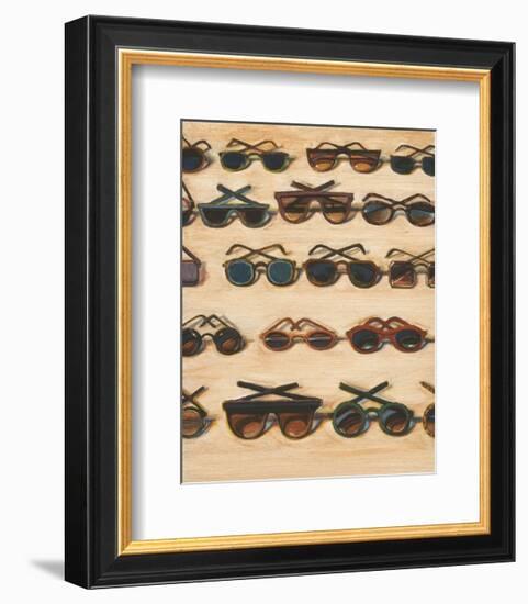 Five Rows of Sunglasses, 2000-Wayne Thiebaud-Framed Art Print