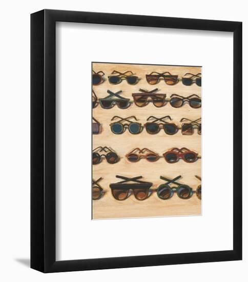 Five Rows of Sunglasses, 2000-Wayne Thiebaud-Framed Art Print