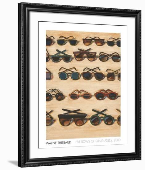 Five Rows of Sunglasses, 2000-Wayne Thiebaud-Framed Art Print