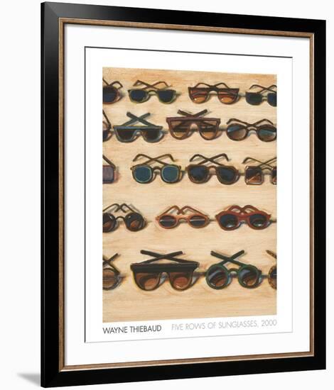 Five Rows of Sunglasses, 2000-Wayne Thiebaud-Framed Art Print