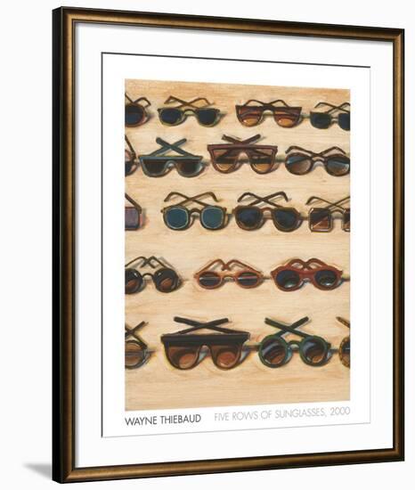 Five Rows of Sunglasses, 2000-Wayne Thiebaud-Framed Art Print