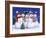 Five Snowmen-William Vanderdasson-Framed Giclee Print