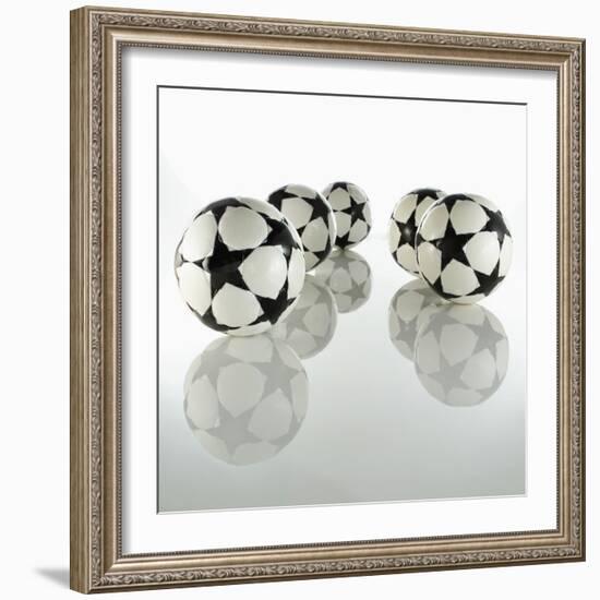 Five Soccer Balls-Newmann-Framed Photographic Print