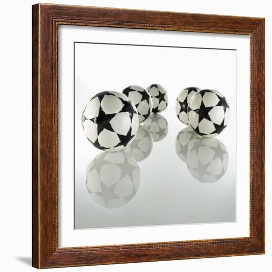 Five Soccer Balls-Newmann-Framed Photographic Print