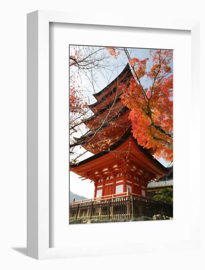 Five-Storey Pagoda (Gojunoto) in Autumn, Miyajima Island, Western Honshu, Japan-Stuart Black-Framed Photographic Print