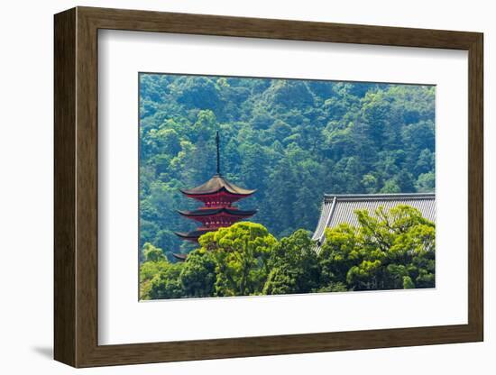 Five-Storied Pagoda, Gojunoto, Miyajima, Japan-Keren Su-Framed Photographic Print