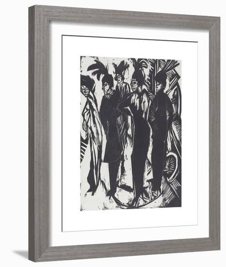 Five Tarts-Ernst Ludwig Kirchner-Framed Premium Giclee Print