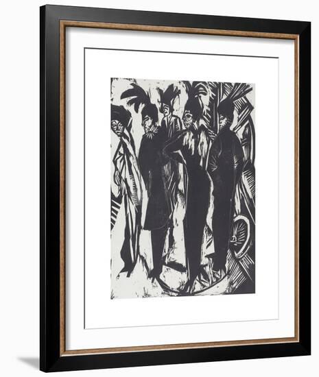 Five Tarts-Ernst Ludwig Kirchner-Framed Premium Giclee Print