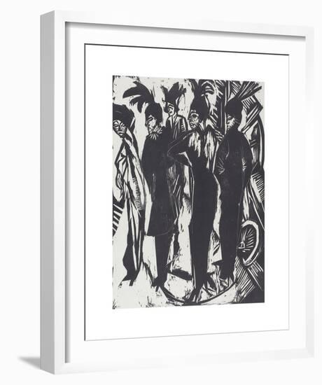 Five Tarts-Ernst Ludwig Kirchner-Framed Premium Giclee Print