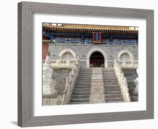 Five Terrace Mountain, One of China's Most Ancient Buddhist Sites, Shanxi, China-De Mann Jean-Pierre-Framed Photographic Print