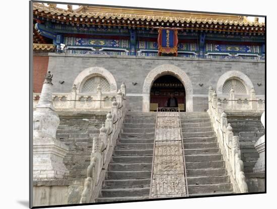 Five Terrace Mountain, One of China's Most Ancient Buddhist Sites, Shanxi, China-De Mann Jean-Pierre-Mounted Photographic Print