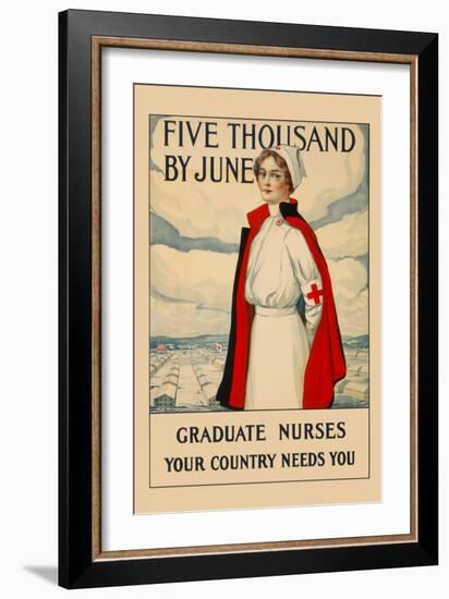 Five Thousand by June-Carl Rakeman-Framed Art Print