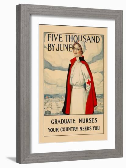 Five Thousand by June-Carl Rakeman-Framed Art Print