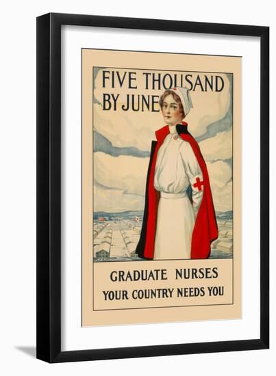 Five Thousand by June-Carl Rakeman-Framed Art Print