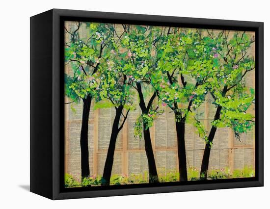 Five Trees in a Grove-Blenda Tyvoll-Framed Stretched Canvas