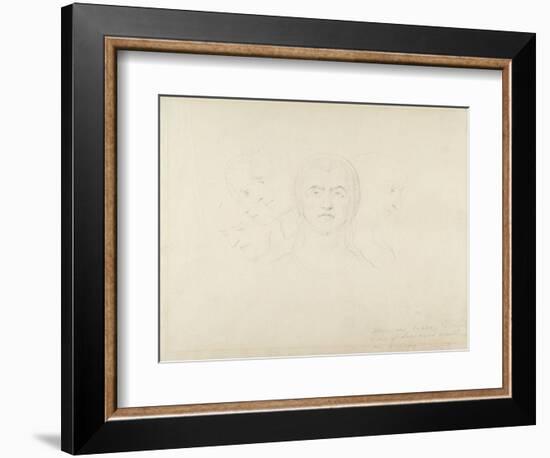 Five Visionary Heads of Women, C.1820-William Blake-Framed Giclee Print