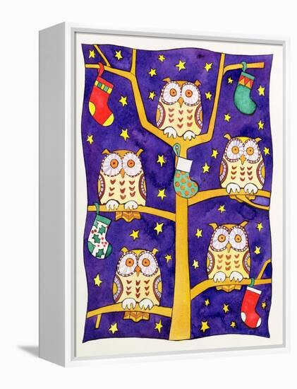 Five Wise Owls-Cathy Baxter-Framed Premier Image Canvas