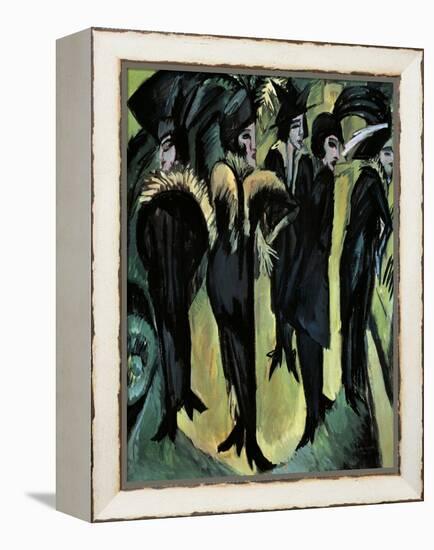 Five Women on the Street-Ernst Ludwig Kirchner-Framed Premier Image Canvas