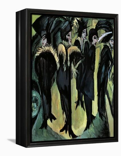Five Women on the Street-Ernst Ludwig Kirchner-Framed Premier Image Canvas