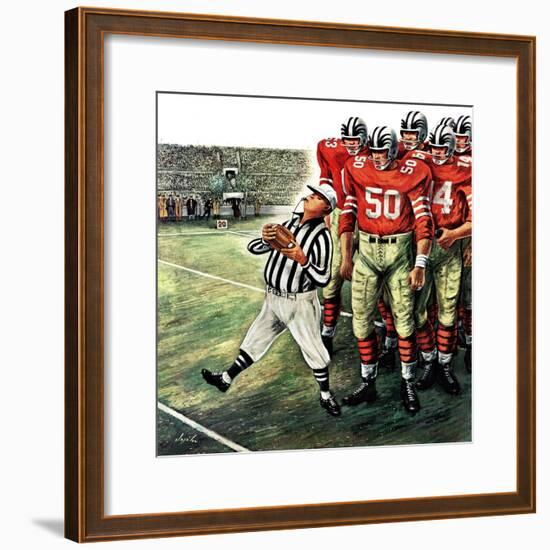 "Five Yard Penalty", December 5, 1959-Constantin Alajalov-Framed Giclee Print