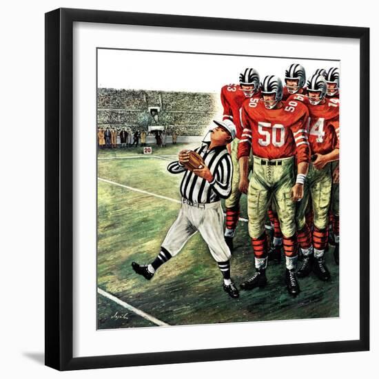 "Five Yard Penalty", December 5, 1959-Constantin Alajalov-Framed Giclee Print