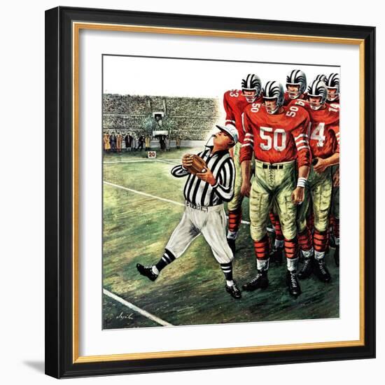 "Five Yard Penalty", December 5, 1959-Constantin Alajalov-Framed Giclee Print